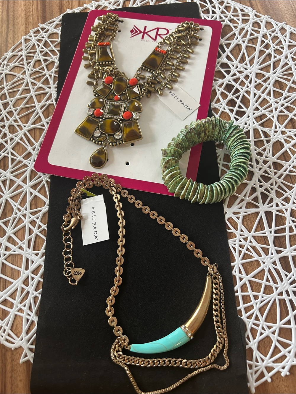 Silpada colorful new/never worn 3 piece bundle.